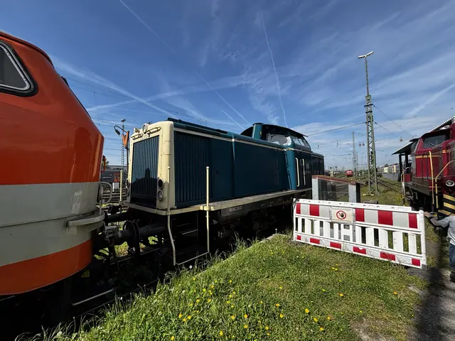 Diesellocs op het museumterrein